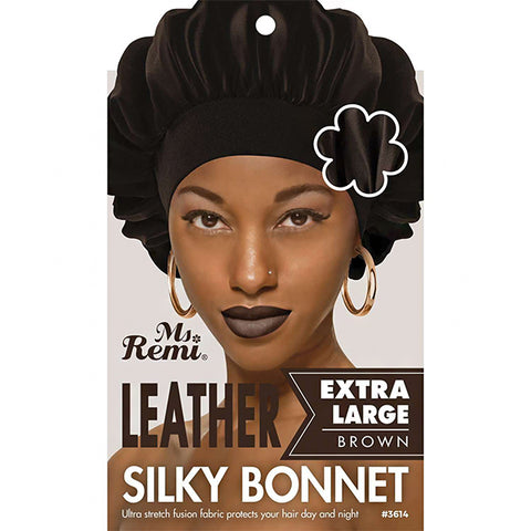 Annie Ms. Remi Leather Silky Satin Bonnet Extra Large