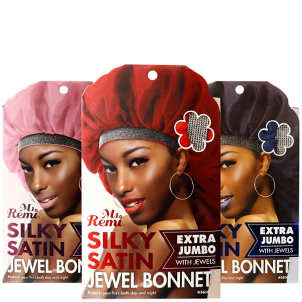 Annie Ms. Remi Silky Satin Jewel Bonnet Extra Jumbo