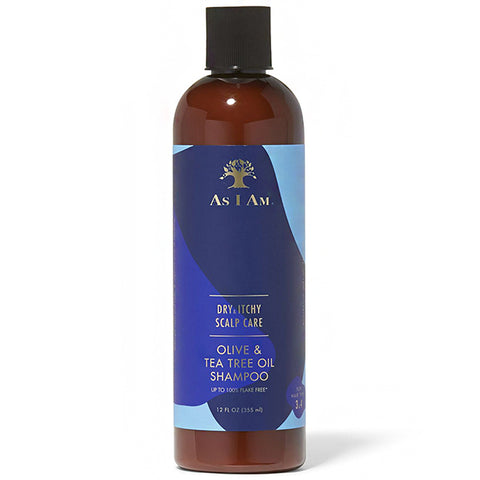 As I Am Dry & Itchy Scalp Care Olive & Tea Tree Oil Shampoo 12oz