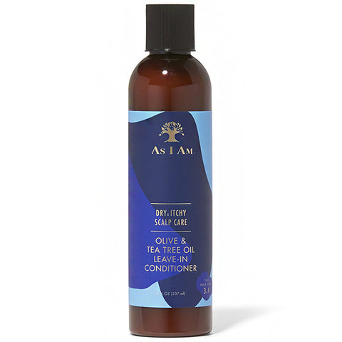 As I Am Dry Itchy Scalp Olive Tea Tree Oil Leave In Conditioner 8oz