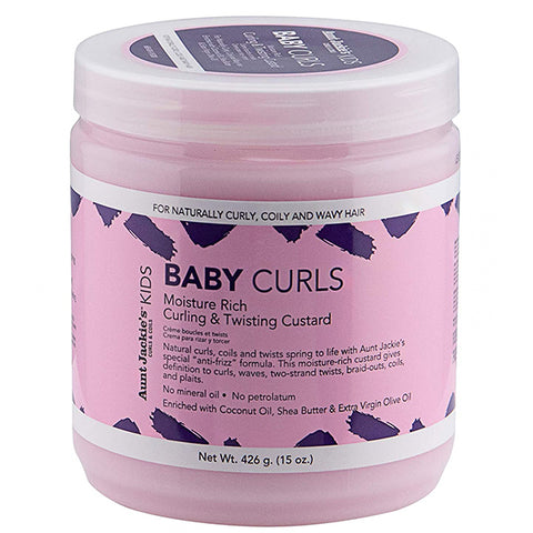 Aunt Jackie's Kids Baby Curls moisture Curling & Twisting Custard 15oz