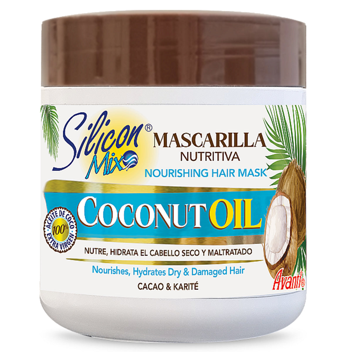 Avanti Silicon Mix Coconut Oil Nourishing Hair Mask 17oz