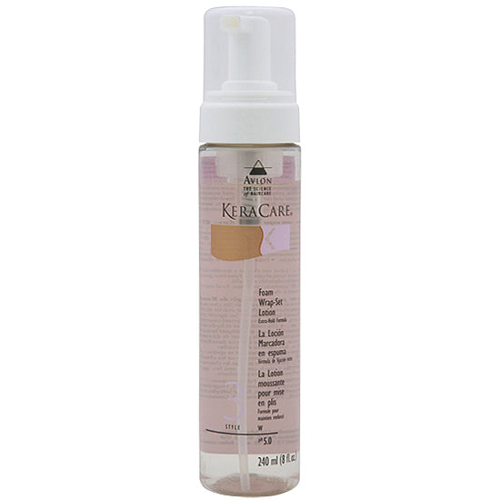 Avlon KeraCare Foam Wrap-Set Lotion - Extra Hold Formula 8oz