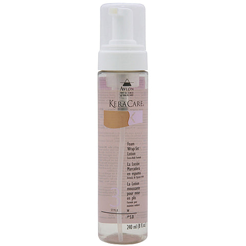 Avlon KeraCare Foam Wrap-Set Lotion - Extra Hold Formula 8oz