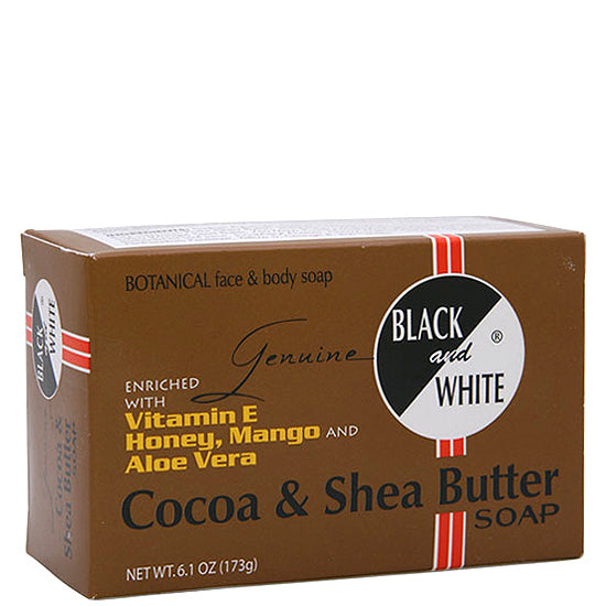 Black and White Cocoa & Shea Butter Soap 6.1oz