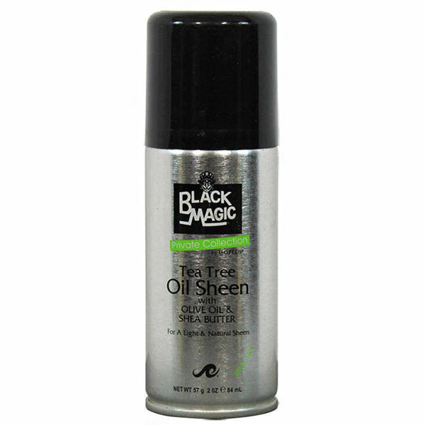 Black Magic Tea Tree Oil Sheen With Olive Oil & Shea Butter Spray 2oz