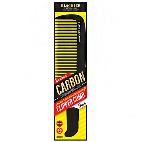 Blackice Professional #CCO112 Carbon Clipper Comb 9\"