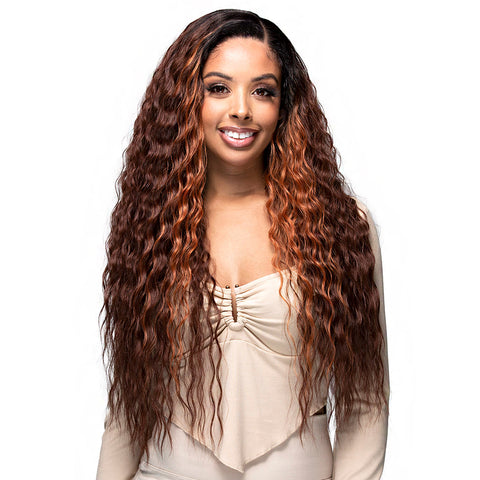 Bobbi Boss Human Hair Blend 13X4 Glueless HD Lace Wig - MBLF402 BEATRIX