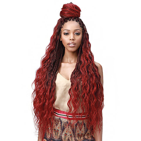 Bobbi Boss Synthetic Pre Feathered Braid - 3X KING TIPS BODY WAVE 28