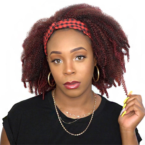 Bon Checkered Criss Cross Linen Headband