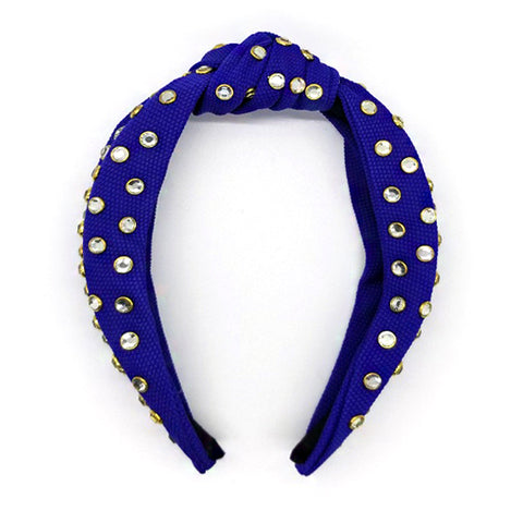 Bon Chunky Rhinestone Knotted Hard Headband