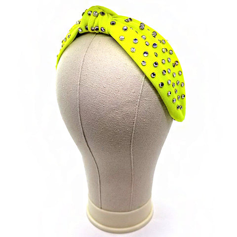 Bon Chunky Rhinestone Knotted Hard Headband