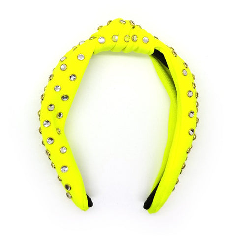 Bon Chunky Rhinestone Knotted Hard Headband