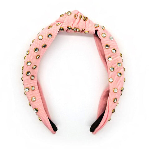 Bon Chunky Rhinestone Knotted Hard Headband
