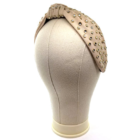 Bon Chunky Rhinestone Knotted Hard Headband