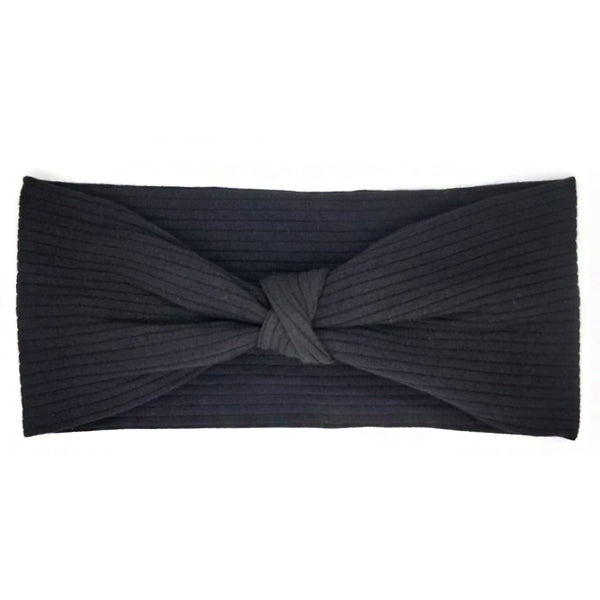 Bon Knotted Wide Knit Turban Headband