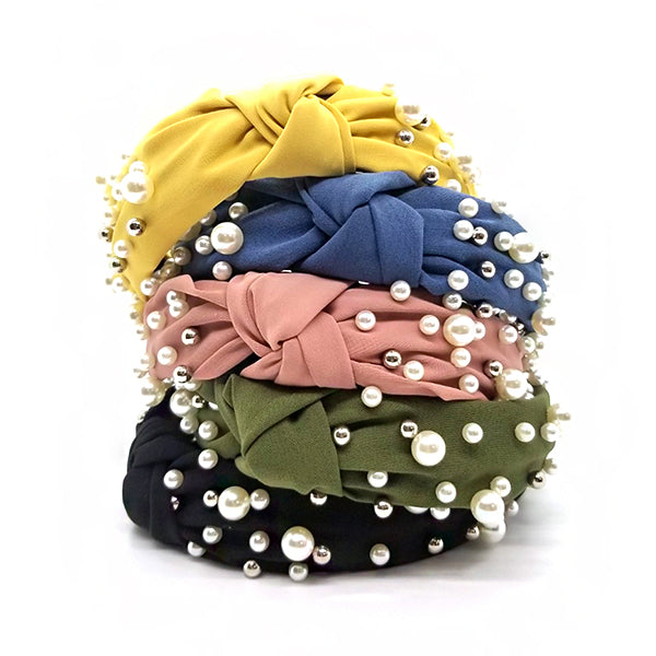 Bon Pearl Knotted Hard Headband