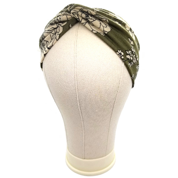 Bon Printed Cotton Criss Cross Turban Headband