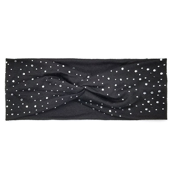 Bon Rhinestone Criss Cross Turban Headband