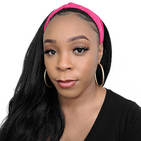 Bon Rhinestone Criss Cross Turban Headband