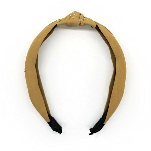 Bon Small Rhinestone Knotted Hard Headband