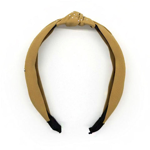 Bon Small Rhinestone Knotted Hard Headband