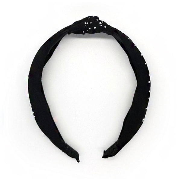Bon Small Rhinestone Knotted Hard Headband
