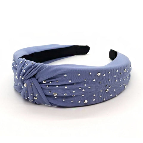 Bon Small Rhinestone Knotted Hard Headband