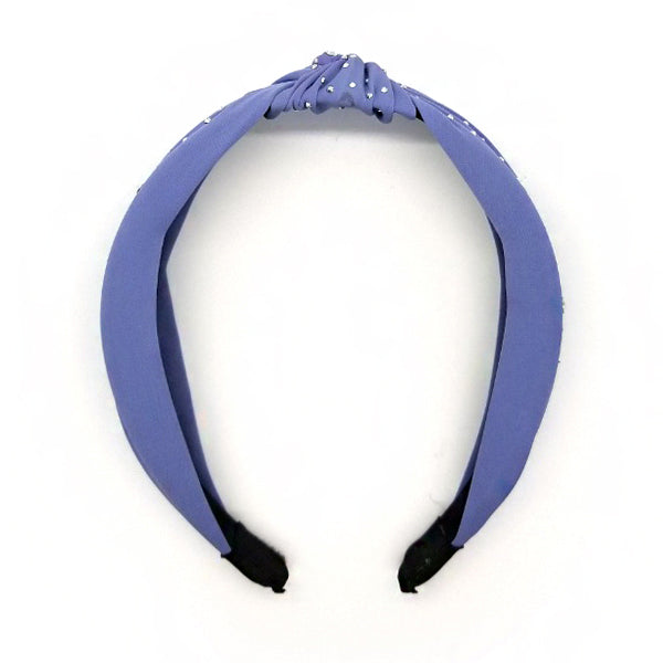 Bon Small Rhinestone Knotted Hard Headband
