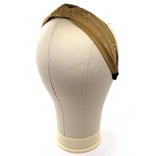 Bon Small Rhinestone Knotted Hard Headband