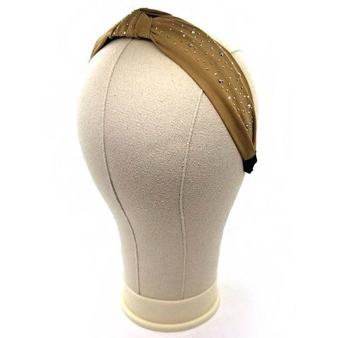 Bon Small Rhinestone Knotted Hard Headband