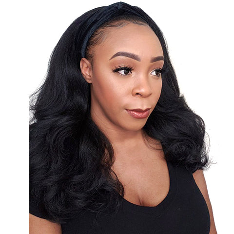 Bon Twisted Cross Velvet Headband