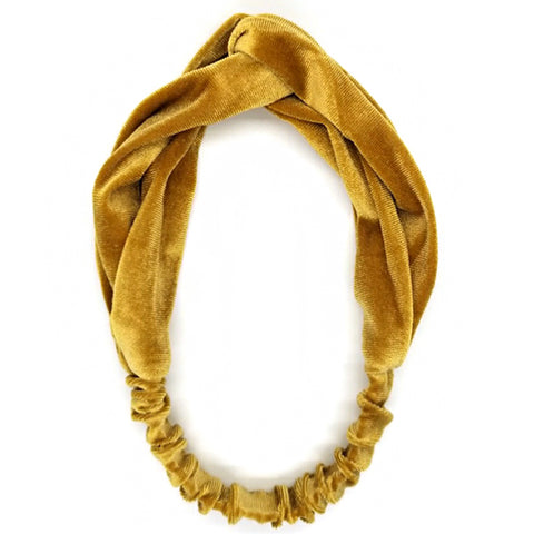 Bon Twisted Cross Velvet Headband