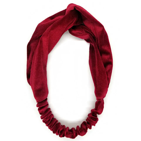 Bon Twisted Cross Velvet Headband