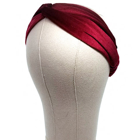 Bon Twisted Cross Velvet Headband