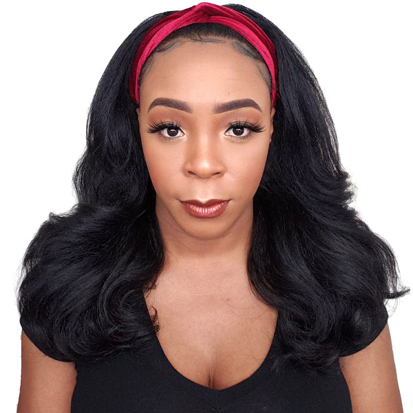 Bon Twisted Cross Velvet Headband