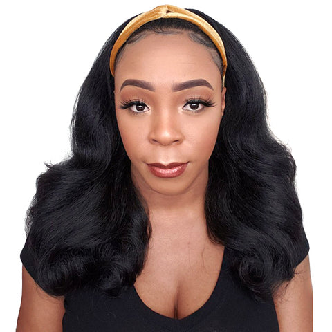 Bon Twisted Cross Velvet Headband