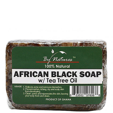 By Natures African Black Soap with Tea Tree Oil 3.5oz