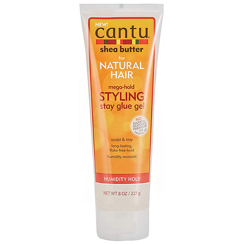 Cantu Shea Butter for Natural Hair Mega Hold Styling Stay Glue Gel 8oz