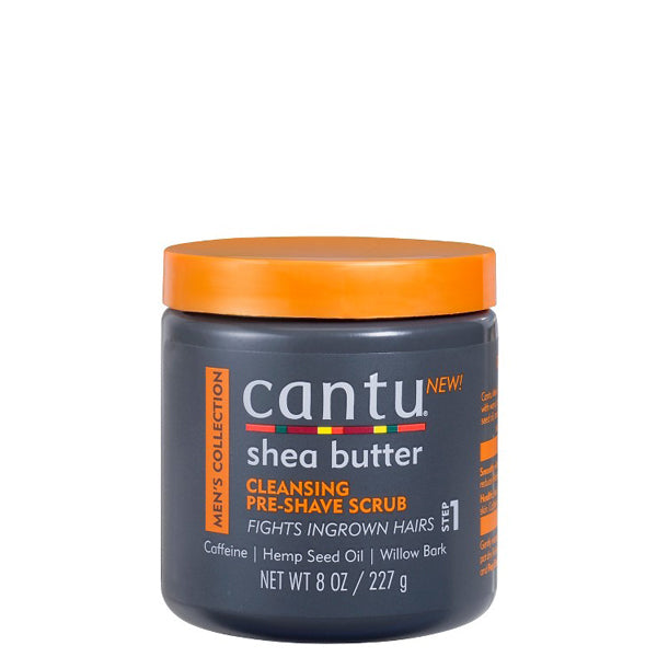 Cantu Shea Butter Mens Collection Cleansing Pre Shave Scrub 8oz