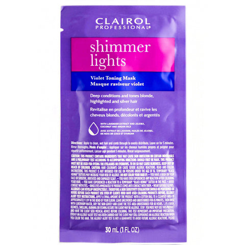 Clairol Shimmer Lights Violet Toning Mask 1oz