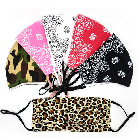 Cotton Washable & Adjustable Fashion Face Masks