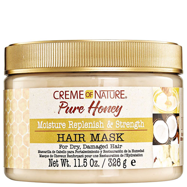 Creme Nature Pure Honey Moisture Replenish Strength Hair Mask 11.5oz