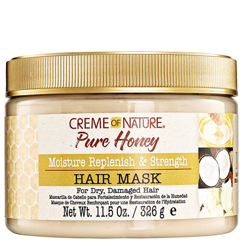 Creme Nature Pure Honey Moisture Replenish Strength Hair Mask 11.5oz