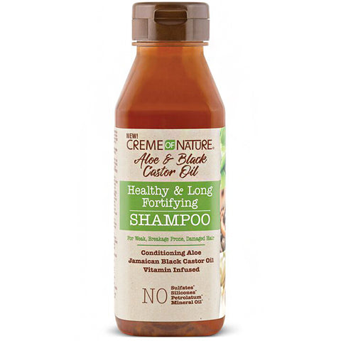 Creme Of Nature Aloe & Black Castor Oil H & L Fortifying Shampoo 12oz