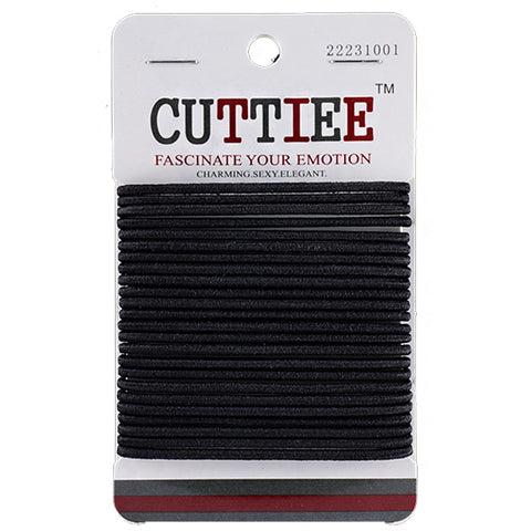 Cuttiee #1001 2mm Elastic Band Black 24pcs