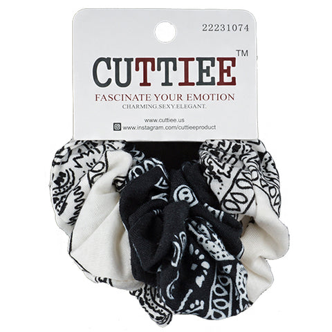 Cuttiee #1074 Small Cloth Ponytail 2pcs Assort
