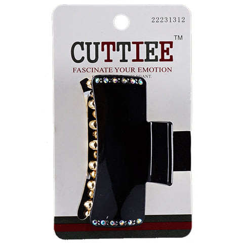 Cuttiee #1312 Claw Hair Clip with Stone