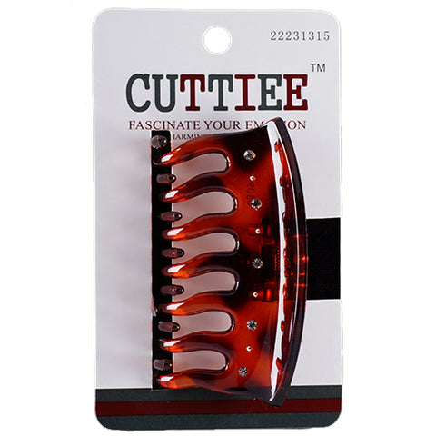 Cuttiee #1315 Claw Hair Clip with Stone