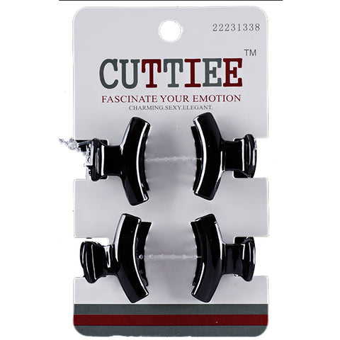 Cuttiee #1338 Claw Hair Clip 4pcs